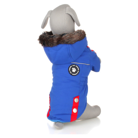 Vsepropejska Ronys zimní bunda pro psa Barva: Modrá, Délka zad (cm): 41, Obvod hrudníku: 52 - 56