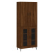 vidaXL Skříň highboard hnědý dub 69,5 x 34 x 180 cm kompozitní dřevo