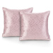 Sada dvou povlaků na polštář AmeliaHome Glamour Navia pudrově růžová