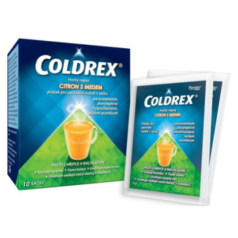 COLDREX HORKÝ NÁPOJ CITRON S MEDEM 750MG/10MG/60MG POR PLV SOL SCC 10 II