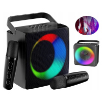 Přenosný Bluetooth Karaoke Stroj Pro Dospělé Děti S 2 Mikrofony
