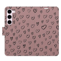 iSaprio Flip pouzdro Heart Dark 02 pro Samsung Galaxy S23 5G