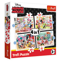 Trefl Puzzle 4v1- Minnie s přáteli / Disney Minnie