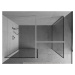 MEXEN/S Kioto Sprchová zástěna Walk-in 150 x 80 cm, černý vzor, chrom 800-150-202-01-70-080