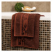 4Home Sada Bamboo Premium osuška a ručník tmavě hnědá, 70 x 140 cm, 50 x 100 cm