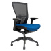 Kancelářská židle na kolečkách Office More MERENS BP – s područkami a bez opěrky hlavy Modrá BI 