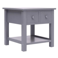 Odkládací stolek šedý 40 × 40 × 40 cm dřevo pavlovnie