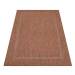 Šňůrkový koberec Relax ramka cihlový
