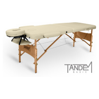 Tandem Basic-2 skládací masážní lehátko Barva: krémová