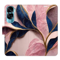 iSaprio Flip pouzdro Pink Leaves pro Honor 90 Lite 5G