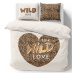 Povlečení WILD LOVE 100% bavlna 1x 220x200 cm, 2x povlak 70x80 cm francouzské povlečení MyBestHo