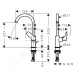 Hansgrohe 71130000 - Umyvadlová baterie s výpustí, chrom