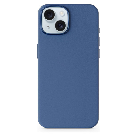 Epico Mag+ Leather Case iPhone 15 Plus - modrá Modrá
