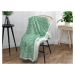 Luxusní zelená beránková deka z mikroplyše ORNAMENTS, 150x200 cm Rozměr: 150 x 200 cm