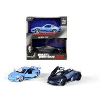 JADA - Rychle a zběsile Twin Pack Brianovo Porsche 996 GT3 RS a Shaw´s McLaren, 1:32 Wave 1/2