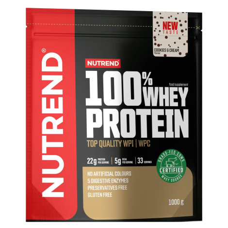 NUTREND 100% Whey Protein cookies cream 1000 g