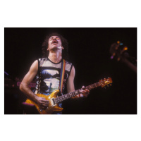 Fotografie Guitarist Carlos Santana on stage., 1985, 40 × 26.7 cm