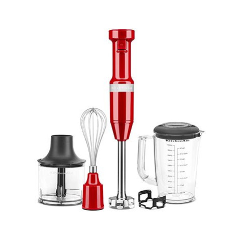 KitchenAid 5KHBV83EER, Tyčový mixér s příslušenstvím, královská červená