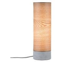 Paulmann Paulmann Skadi stolní lampa, dřevo a beton