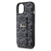 Guess PU Grip Stand G Cube kryt iPhone 15 černý