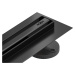 Odtokový žlab Mexen Flat 360 SLIM + sifon Black 80 cm