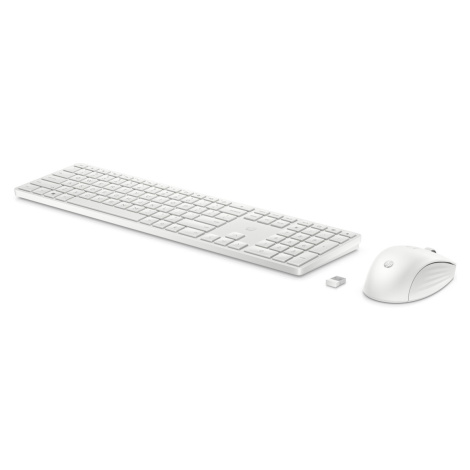Bezdrátová klávesnice a myš HP 650 - bílá (4R016AA#BCM)