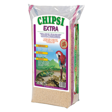 Chipsi Extra stelivo z bukového dřeva - 15 kg, XXL - hrubá zrnitost