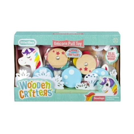 Little Tikes Wooden Critters Dřevěné tahací hračky, 3 druhy varianta 2 jednorožec