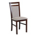 Jídelní židle MILANO 5 Bílá Tkanina 21B