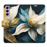 iSaprio flip pouzdro Gold Flowers pro Samsung Galaxy S21 FE 5G