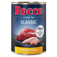 Rocco Classic 12 x 400 g - Hovězí s kuřecím masem