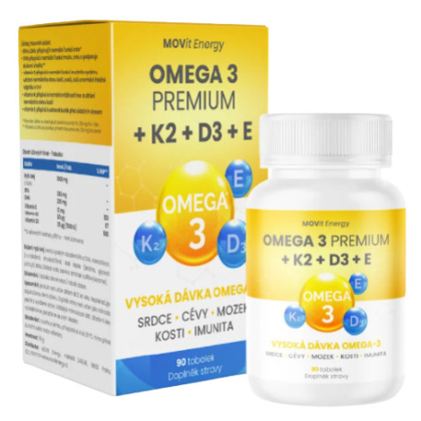 MOVit Energy Omega 3 Premium+K2+D3+E 90 tobolek