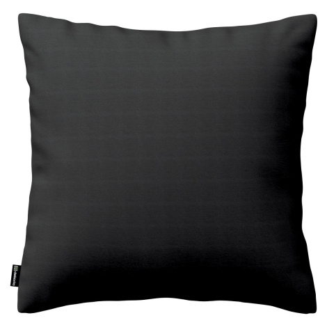 Dekoria Kinga - potah na polštář jednoduchý, černá, 50 x 50 cm, Loneta, 133-06