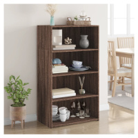 vidaXL Skříň highboard hnědý dub 70 x 41 x 124 cm kompozitní dřevo