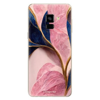 iSaprio Pink Blue Leaves pro Samsung Galaxy A8 2018