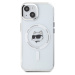 Zadní kryt Karl Lagerfeld IML Choupette Head Metal Frame MagSafe pro Apple iPhone 15, transparen