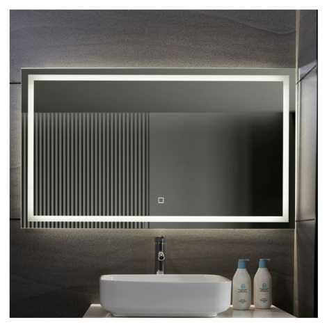 Aquamarin Koupelnové zrcadlo s LED osvětlením, 120 x 70 cm