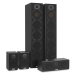 Auna V9B, prostorové (surround) reproduktory, set 5 boxů, 440W RMS, černé