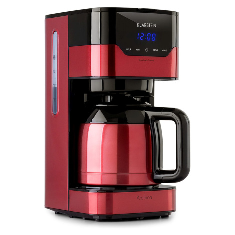 Klarstein Arabica, kávovar, 800 W, 1,2 l, Easy-touch control, stříbrno/černý