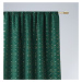 Dekorační vzorovaný závěs s řasící páskou BRILIANTOS zelená 140x250 cm (cena za 1 kus) MyBestHom