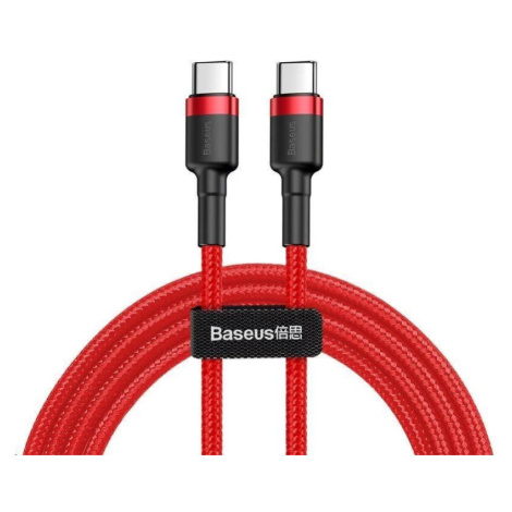 Datový kabel Baseus Cafule USB-C/USB-C PD2.0 2m 60W (20V 3A) červený