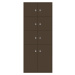 BISLEY LateralFile™ Lodge, s 8 uzamykatelnými boxy, výška 6 x 375 mm, 2 x 755 mm, kávová