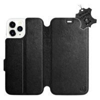 Flip pouzdro na mobil Apple iPhone 11 Pro - Černé - kožené - Black Leather