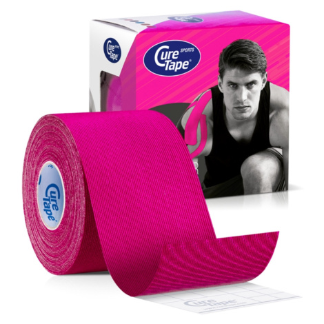 CureTape Sports 5 cm x 5 m kineziologický tejp růžový