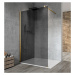 Gelco VARIO GOLD MATT jednodílná sprchová zástěna k instalaci ke stěně, kouřové sklo, 1300 mm
