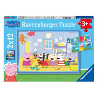 RAVENSBURGER 055746 Prasátko Peppa: Peppino dobrodružství 2x12 dílků