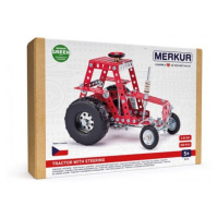 Merkur Toys Stavebnice MERKUR 057 Traktor s řízením 208ks v krabici 26x18x5,5cm