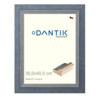 DANTIK rámeček 30 × 40, AMALFI modrý plexi čiré