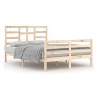 Rám postele masivní dřevo 140 × 200 cm, 3105860