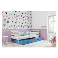 Dětská postel ERYK 190x80 cm Modrá Bílá